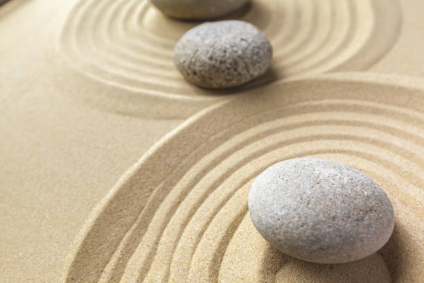istock zen garden meditation stone background 1154330136