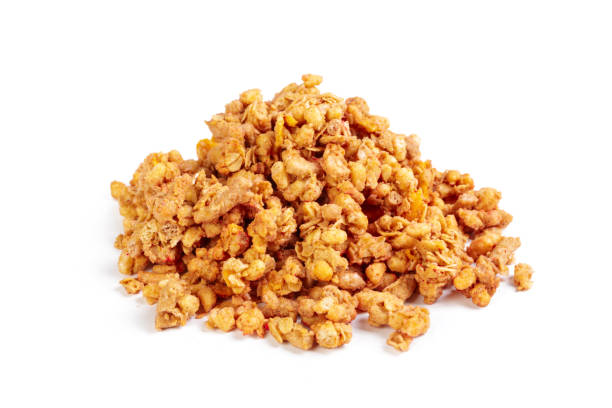 istock Oat Granola breakfast cereal isolated on white background 1154330300