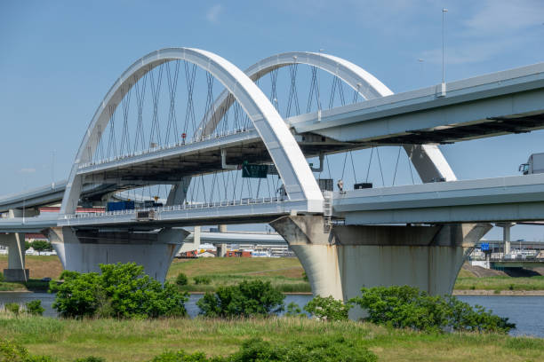istock Goshiki Zakura Big Bridge, Japan Tokyo 1154330451