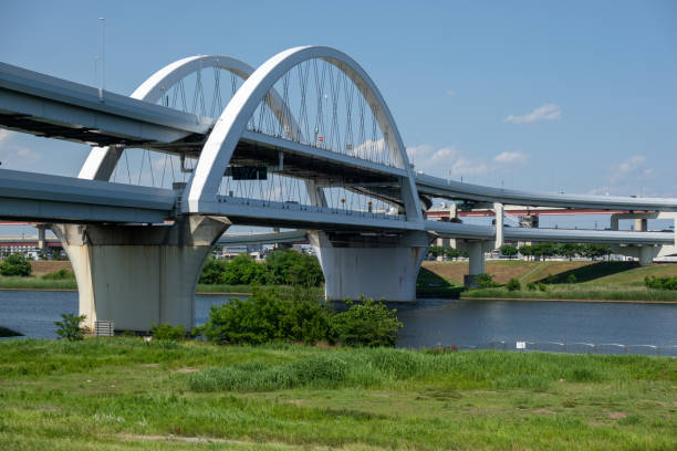 istock Goshiki Zakura Big Bridge, Japan Tokyo 1154330452