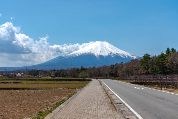istock snow covered Mount Fuji ( Mt. Fuji ) the World Heritage 1154335300