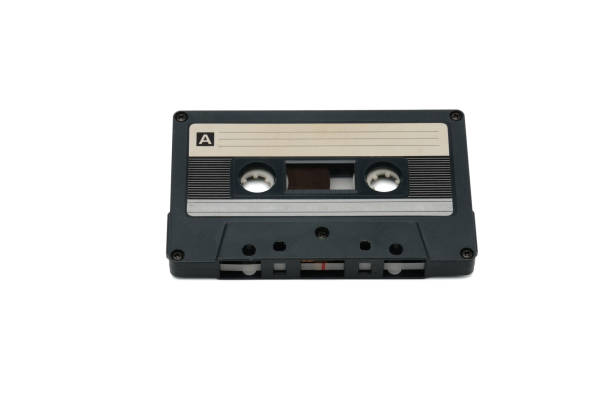 istock Compact audio tapes for magnetic recording on a white background.Compact cassette 1154338705