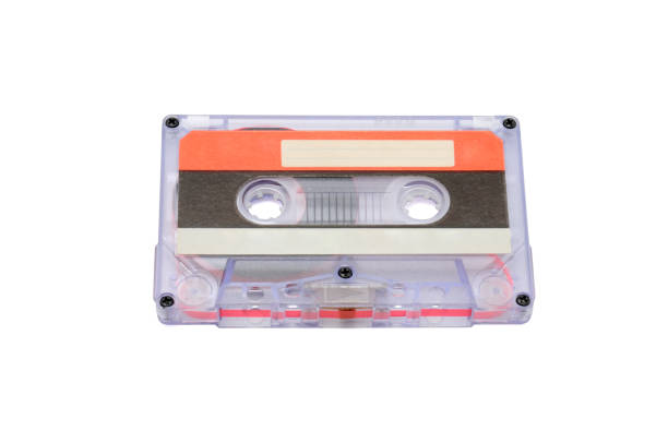 istock Compact audio tapes for magnetic recording on a white background.Compact cassette 1154339351