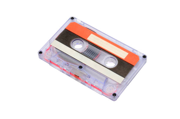istock Compact audio tapes for magnetic recording on a white background.Compact cassette 1154339384