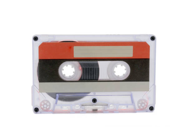 istock Compact audio tapes for magnetic recording on a white background.Compact cassette 1154339421