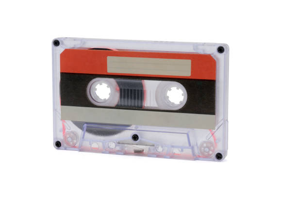 istock Compact audio tapes for magnetic recording on a white background.Compact cassette 1154339433
