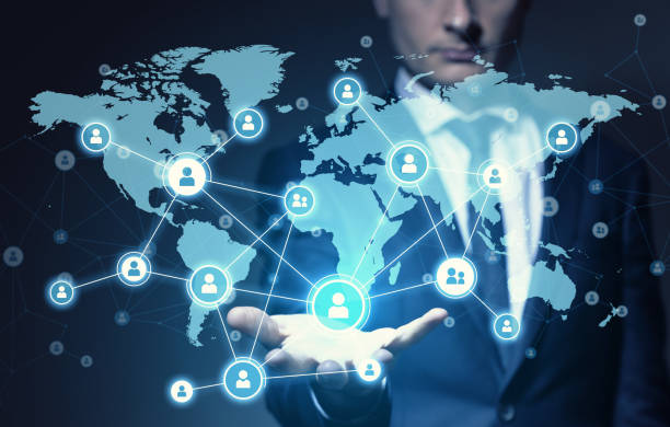 istock Global communication network concept. Worldwide business. 1154341770