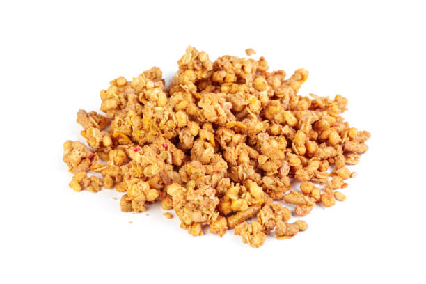 istock Oat Granola breakfast cereal isolated on white background 1154344099