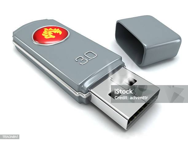 Fast Usb Stick Stock Photo - Download Image Now - Blue, Business, Close-up