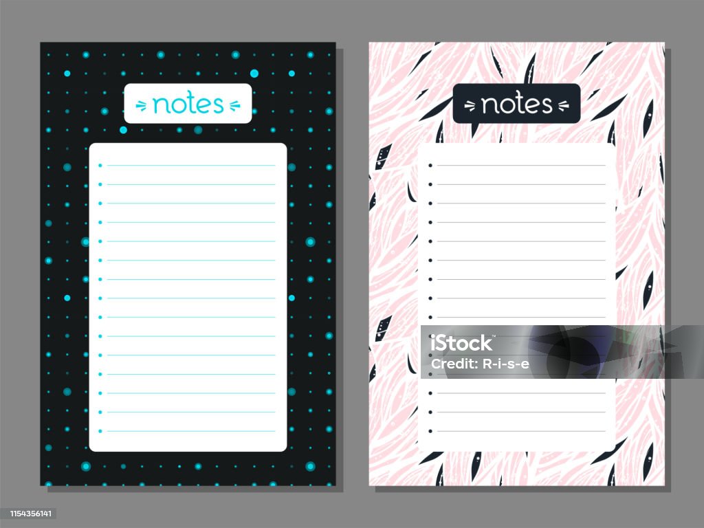 Notes Llist Set Of Notes Lists Stock Illustration - Download Image Now - Shopping ...