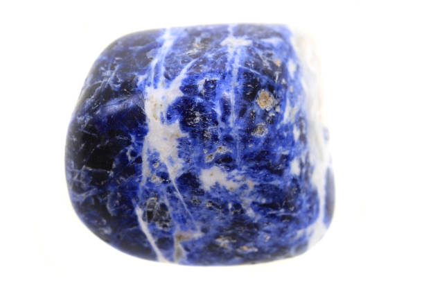 istock sodalite mineral isolated 1154357212