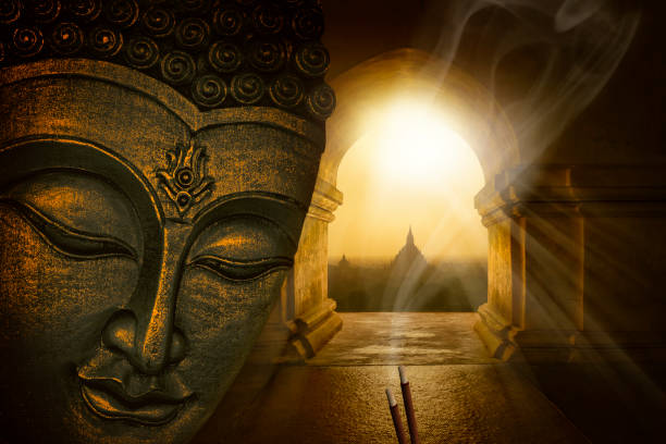 istock Meditation in the Buddhist temple 1154358917