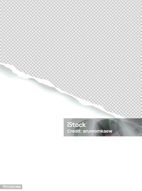 Paper Page Writing Ripped The Squared Ripped Gray Paper For Writing Messages Stock Illustration ...