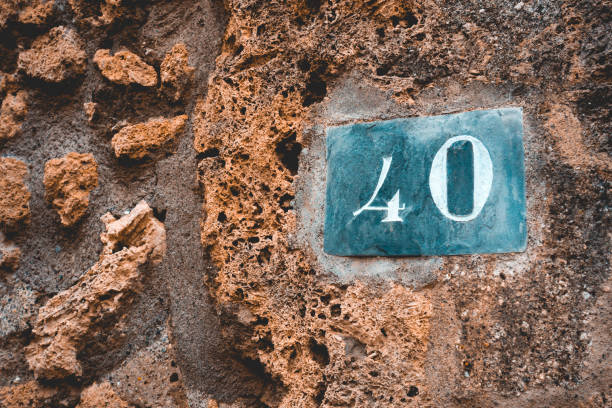 istock number 40 letters on grudge background 1154365507