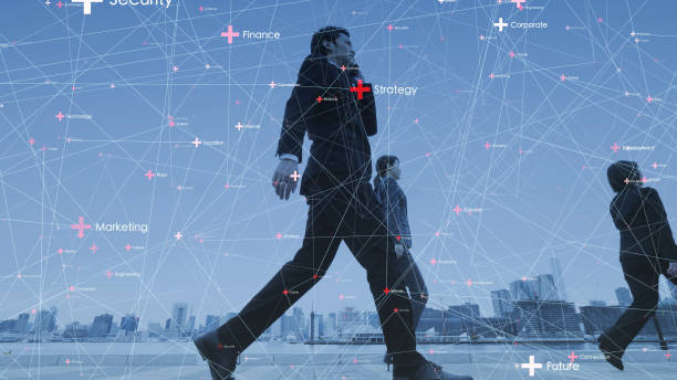 istock Network of business concept. IoT (Internet of Things). ICT (Information Communciation Network). 1154371625