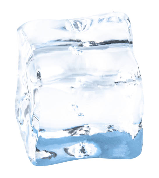 istock ice cubes isolated on white background. Clipping pats 1154371628