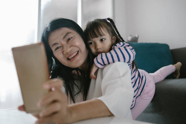 istock Selfie time with granddaughter 1154377317
