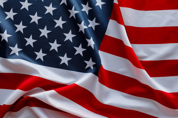 istock Independence day, American flag, close-up. 1154380422