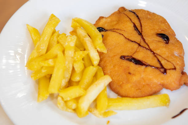 istock Cachopin with french fries 1154382883