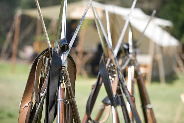 гражданская война guns наборный - bayonet стоковые фото и изображения