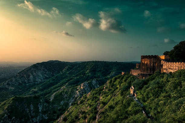 The Aravalli range and Jaipur