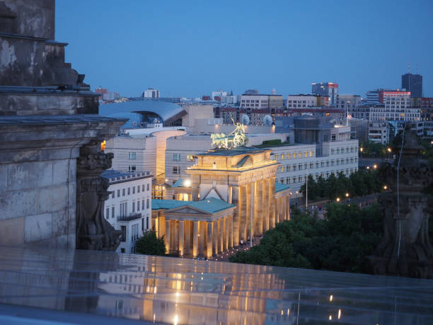 istock Brandenburg Gate in Berlin at night 1154388458