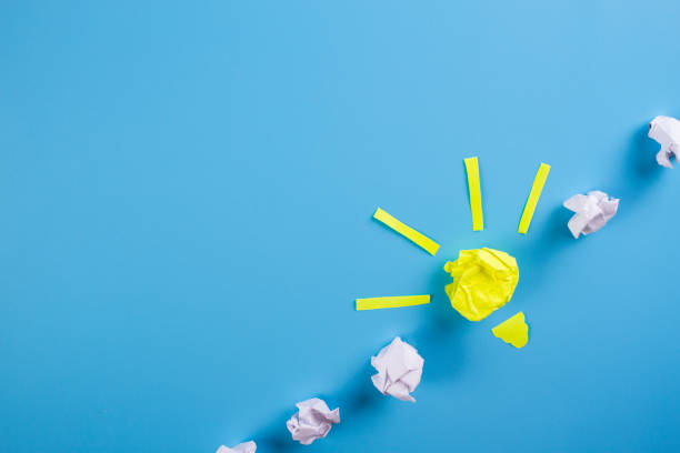istock Idea Concepts Light Bulb with Crumpled Paper 1154393444