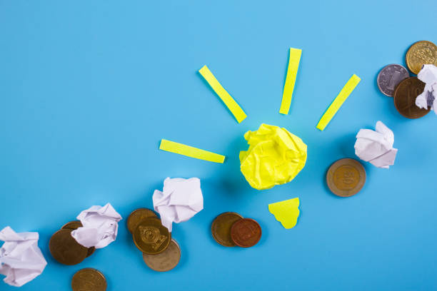 istock Idea Concepts Light Bulb with Crumpled Paper 1154393462