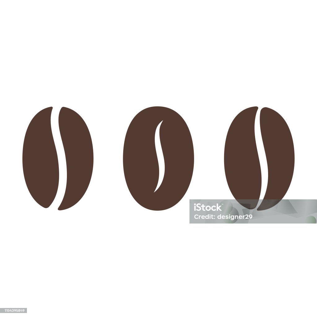 Coffee Bean icoon. - Royalty-free Geroosterde koffieboon vectorkunst Coffee Bean icoon. - Royalty-free Geroosterde koffieboon vectorkunst