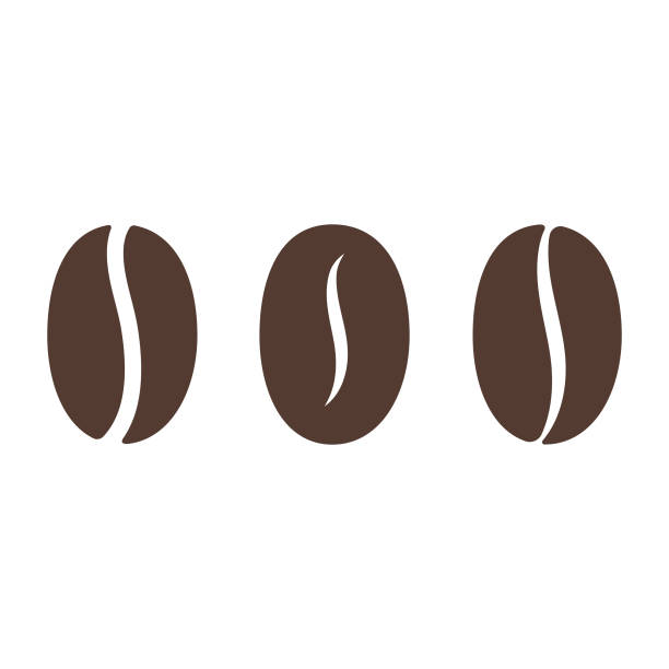 Coffee Bean Icon. Vector Illustration EPS 10 File. roasted coffee bean stock illustrations