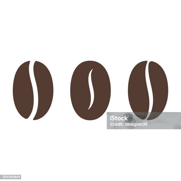 Coffee Bean Icon Stock Illustration - Download Image Now - Roasted Coffee Bean, Coffee Crop, Icon