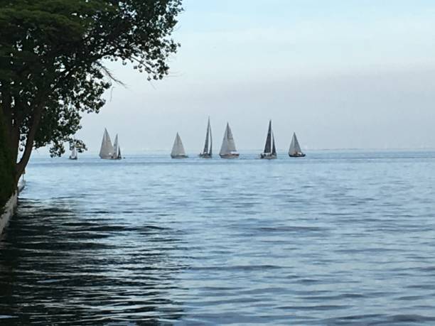 Sailboats on Lake St. Clair