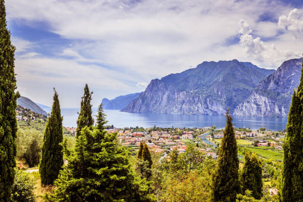 istock Idyllic mountain landscape at lake garda, Italy 1154397366