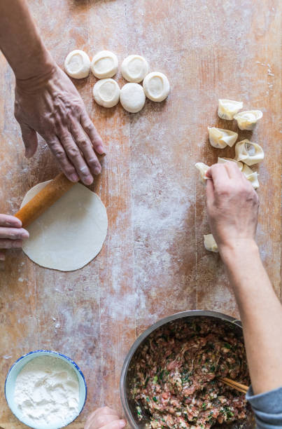 istock Homemade Cooking chinese Ravioli (Huntun Yuntun Wonton) 1154405229