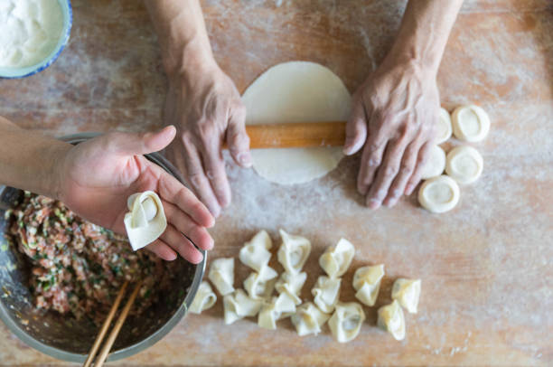 istock Homemade Cooking chinese Ravioli (Huntun Yuntun Wonton) 1154405635