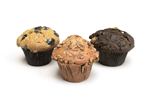 istock Cupcakes (muffins): Blueberry, banana walnut and chocolate 1154406844