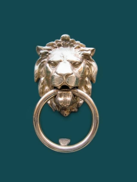 istock Doorknocker with Lion head 1154410278
