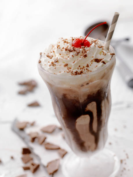 Chocolate Milkshake Chocolate Milkshake chocolate shake stock pictures, royalty-free photos & images
