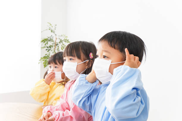 istock Children wearing a mask image 1154410992