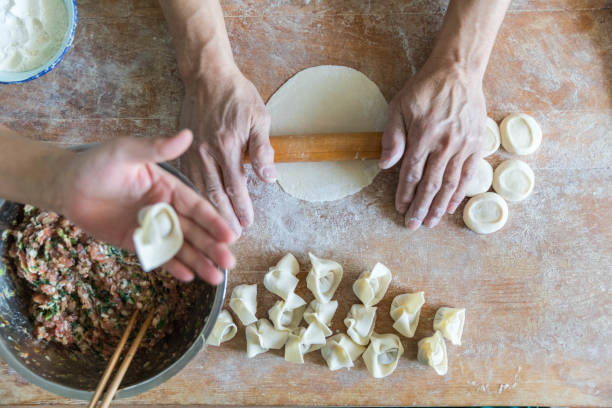istock Homemade Cooking chinese Ravioli (Huntun Yuntun Wonton) 1154413199