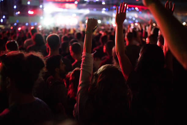 istock Crowd on a music festival! 1154415366