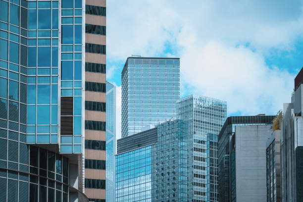 istock Hong Kong Commercial Building Close Up 1154423132