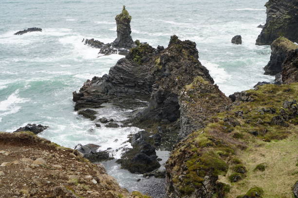 istock beautiful iceland fjords with waves crashing 1154423691