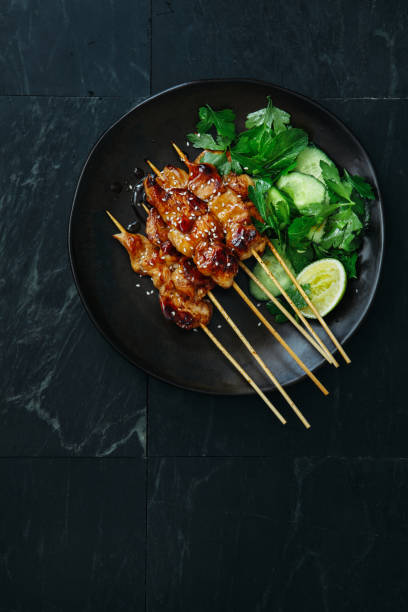 istock Japanese chicken yakitori skewers 1154425213