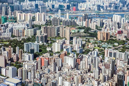 Asia, China - East Asia, Hong Kong, Aerial View, Apartment