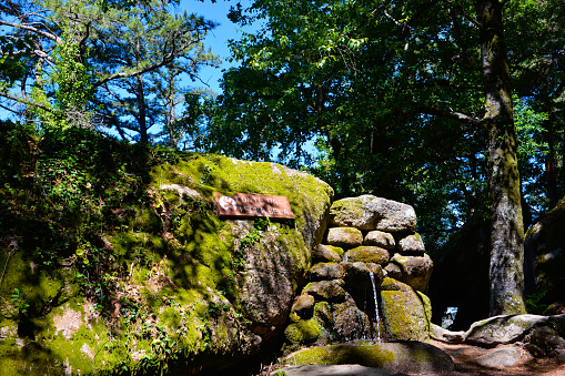 Portugal Northern Landscape, Geres National Park, Fonte da Pedra Bela (Fountain of the Beautiful Stone).