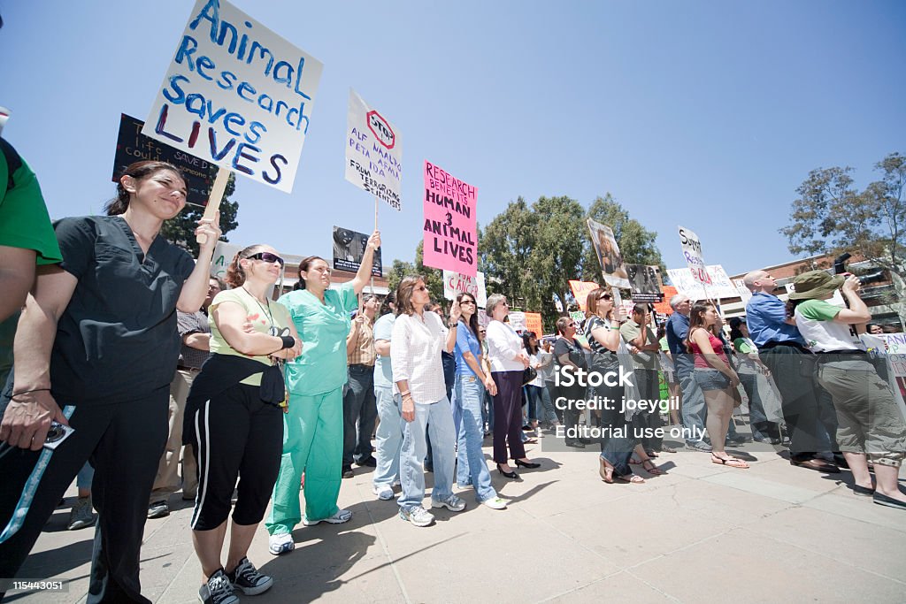 UCLA Pro-Test - Foto stock royalty-free di Dimostrazione di protesta