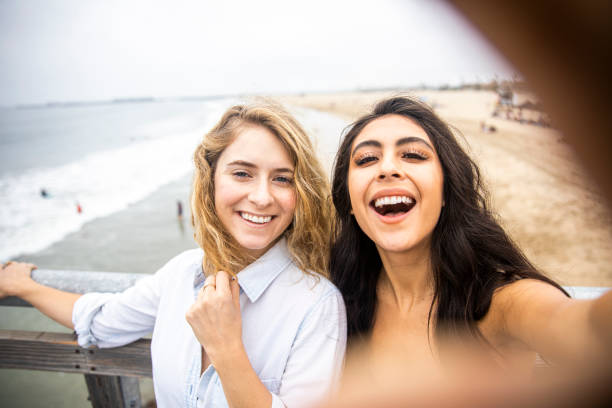 istock Friends Taking a Selfie on the Pier 1154433438