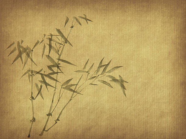istock bamboo on old grunge paper texture background 115443999