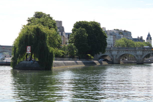 istock Fly boat tour Paris 1154440051